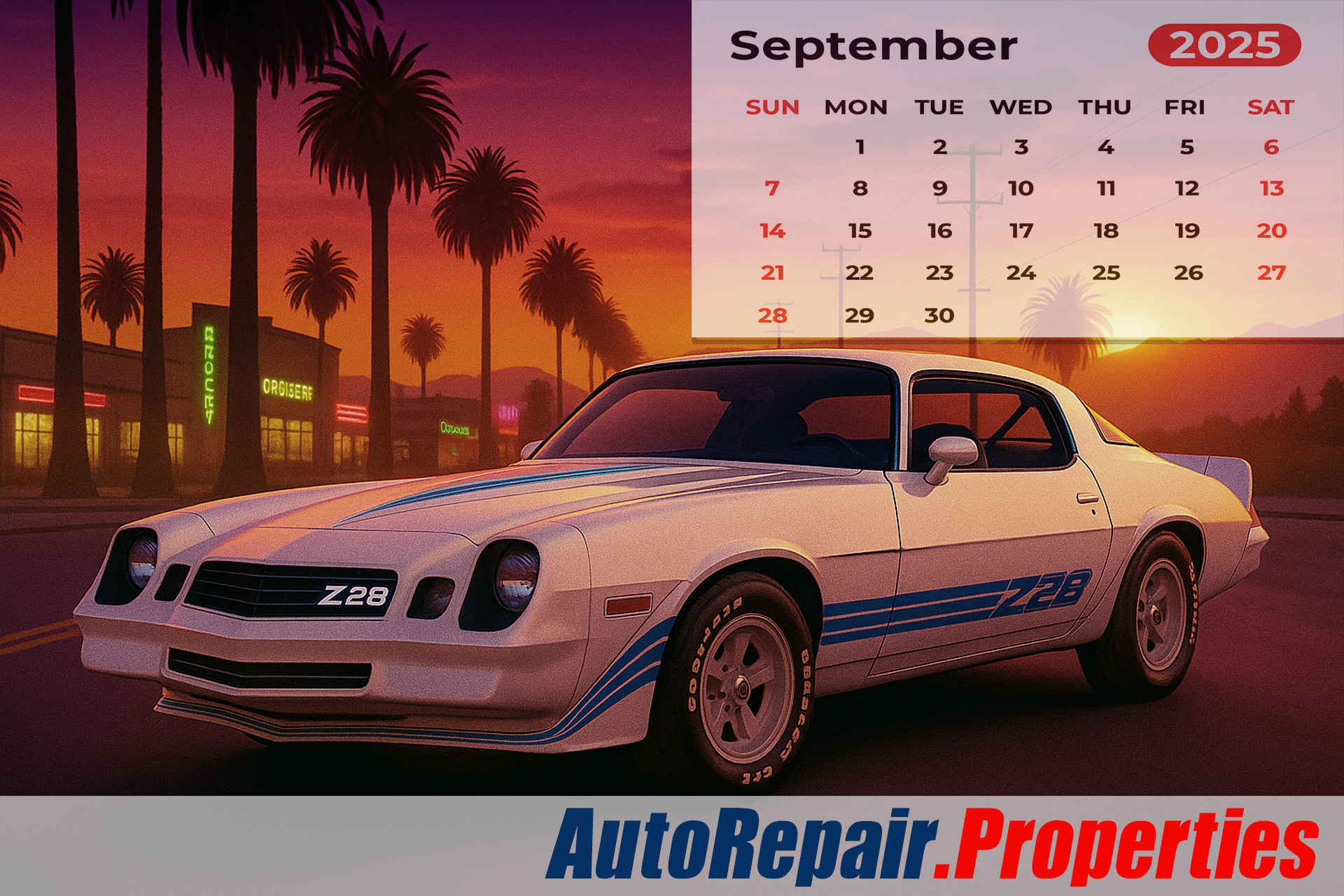 September-2025-Calendar-1981-Z28-Camaro