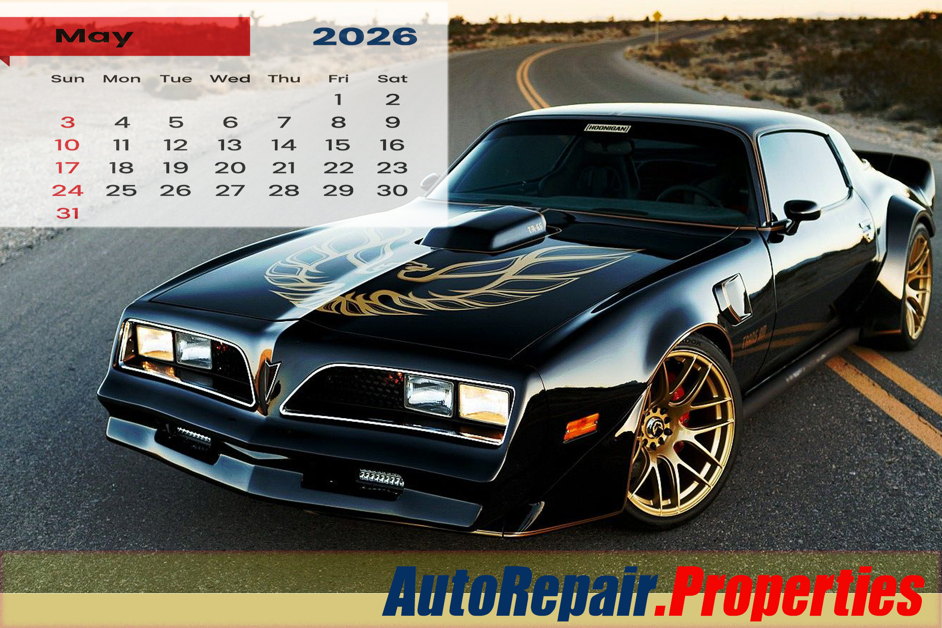 2026 May Car Calendar